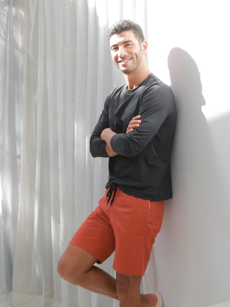 Riberce「【新作】無地レギュラー丈メンズサーフパンツ」|スポーツ|