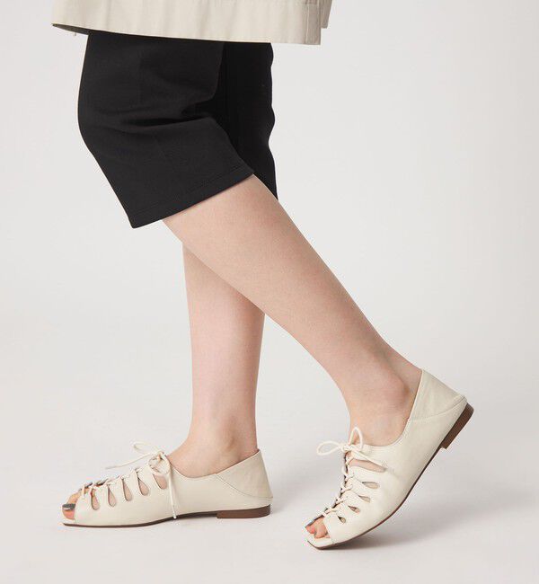 ODETTE E ODILE「ギリーオープントゥ フラット10&uarr;」|パンプス|