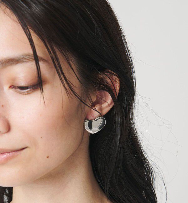 UNITED ARROWS「デフォームドハート イヤリング」|イヤリング|