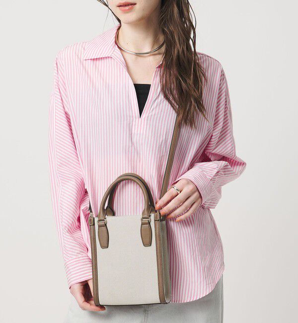 UNITED ARROWS「キャンバスコンビ ミニトートバッグ」|トートバッグ|