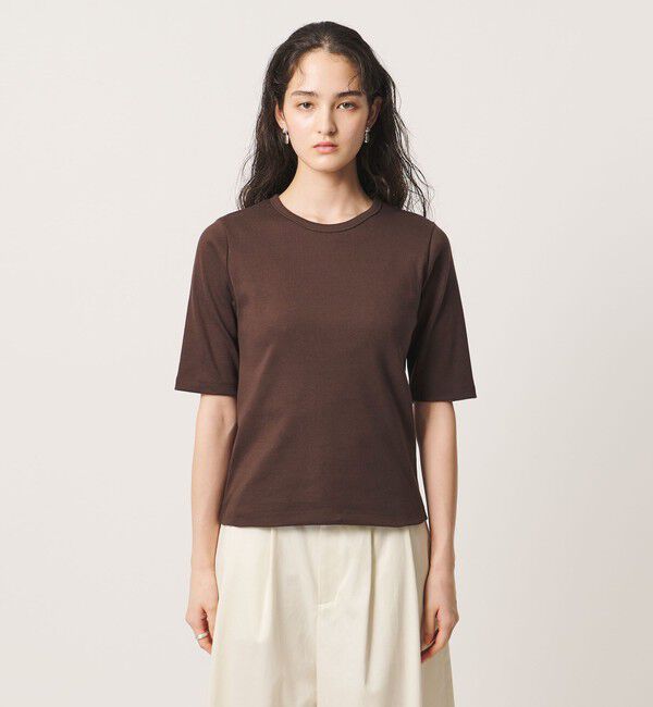 UNITED ARROWS「５分袖 コットン フライス Tシャツ」|Tシャツ・カットソー|