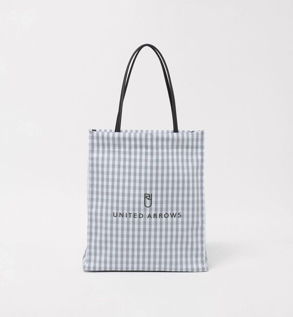 Style for Living「ギンガムチェック ロゴ トートバッグ M」|トートバッグ|LT.GRAY