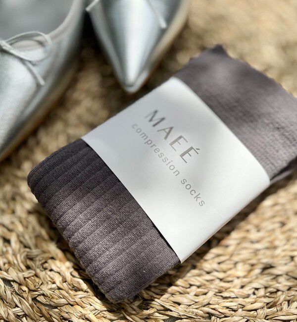 UNITED ARROWS green label relaxing「＜MAEE＞コンプレッションソックス（コットンリブ）/ 着圧ソックス / 靴下」|ソックス|MD.GRAY