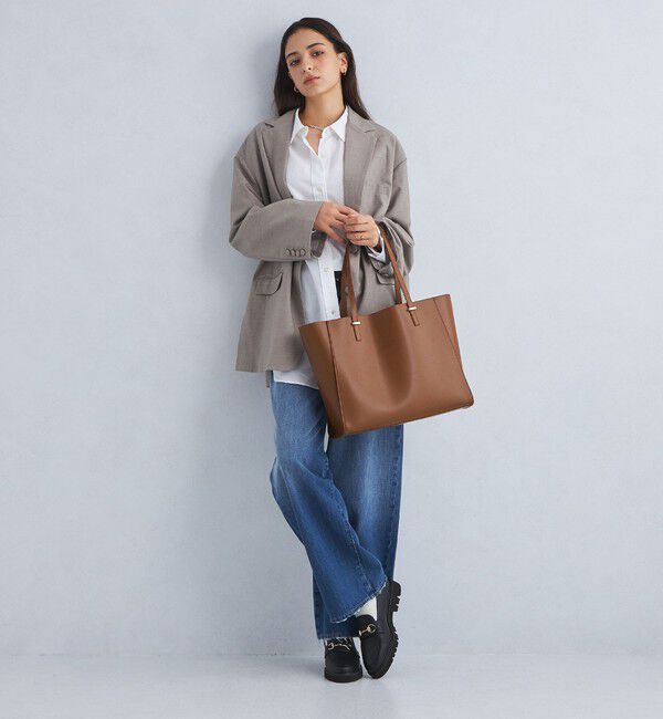 UNITED ARROWS green label relaxing「【WEB限定】ワンポイント シンプル トートバッグ（ソフトPCバッグ付） / A4 / 通勤」|トートバッグ|