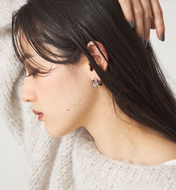 UNITED ARROWS green label relaxing「【WEB限定】メルティ プレート ピアス」|ピアス|
