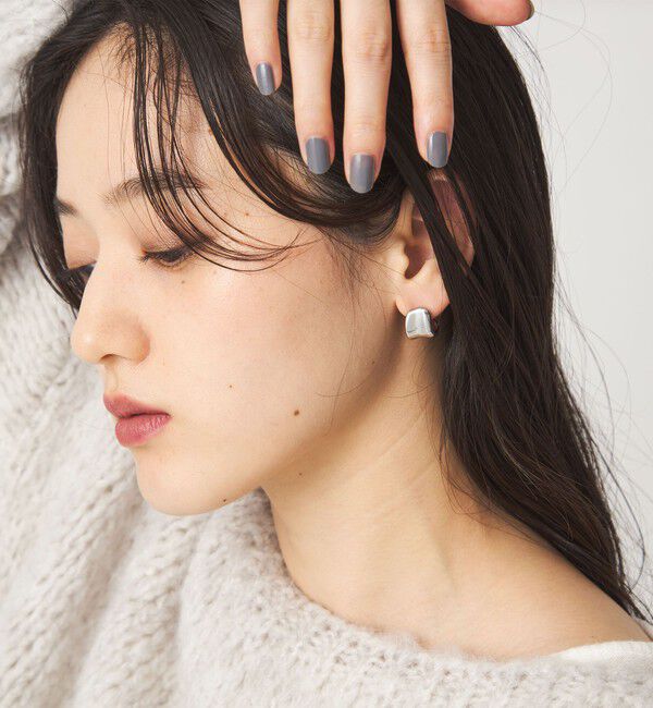 UNITED ARROWS green label relaxing「【WEB限定】メルティ プレート ピアス」|ピアス|