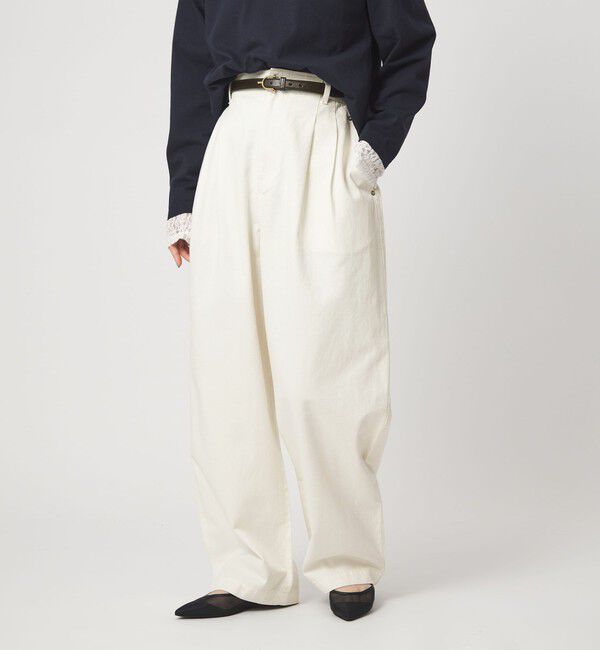UNITED ARROWS green label relaxing「【WEB限定】＜at ease＞カーブ デニム パンツ」|デニム|OFF WHITE