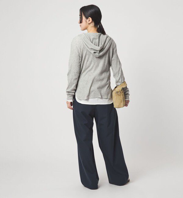 UNITED ARROWS green label relaxing「【WEB限定】＜at ease＞シアーテレコ フード ロングスリーブ カットソー」|Tシャツ・カットソー|