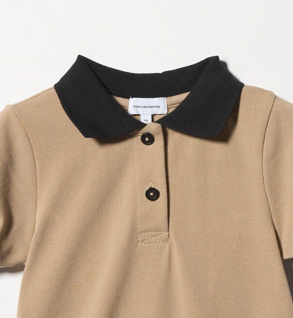 UNITED ARROWS green label relaxing「バイカラー カノコ ポロワンピース / キッズ  100cm-130cm」|ワンピース|