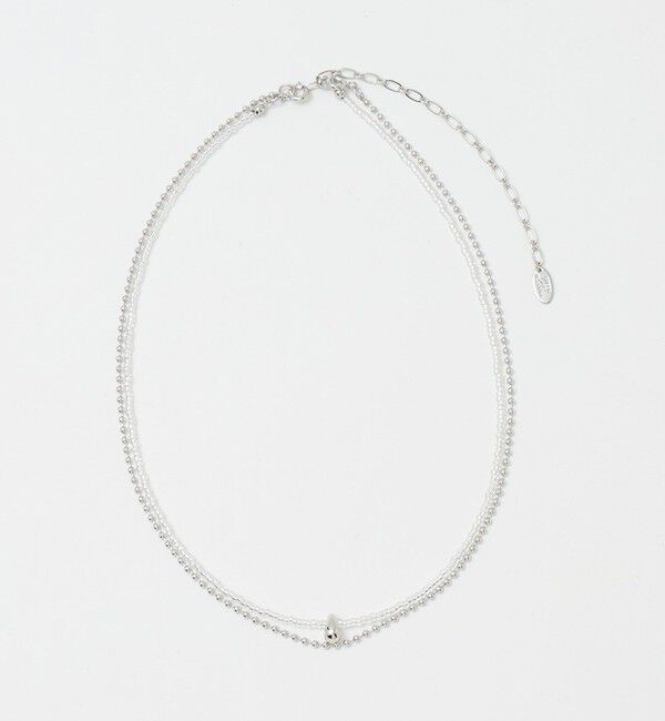 UNITED ARROWS green label relaxing「2WAY ビーズ＆ボールチェーン ネックレス」|ネックレス|SILVER