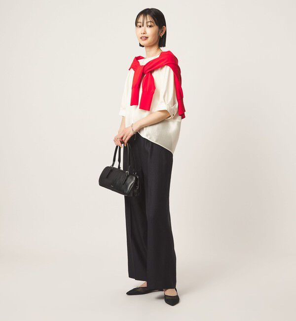 UNITED ARROWS green label relaxing「［size SHORTあり］fleurie(フルリー) フォルム ショートスリーブ ブラウス」|シャツ・ブラウス|