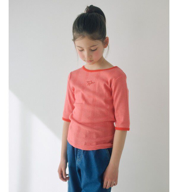 UNITED ARROWS green label relaxing「【別注】＜Robert P. Miller＞5分袖 Tシャツ / キッズ  140cm-150cm」|Tシャツ・カットソー|RED