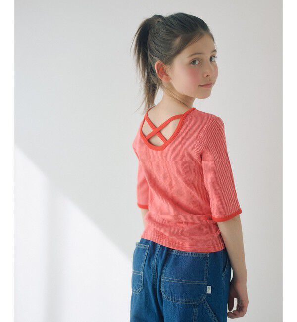 UNITED ARROWS green label relaxing「【別注】＜Robert P. Miller＞5分袖 Tシャツ / キッズ  140cm-150cm」|Tシャツ・カットソー|