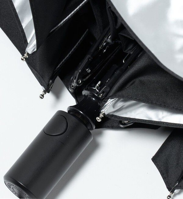 UNITED ARROWS green label relaxing「＜Traditional Weatherwear＞オートマティック フォールディング アンブレラ シルバー 自動開閉式 折りたた」|傘|