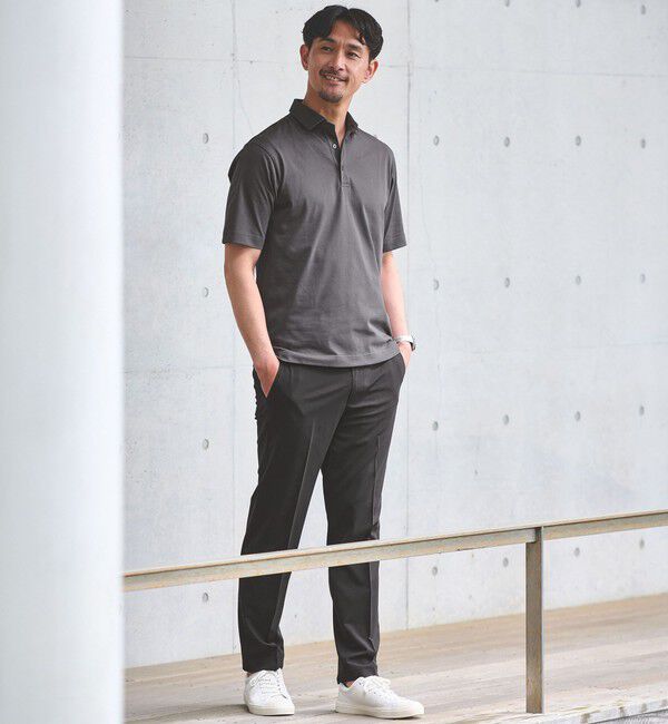 UNITED ARROWS green label relaxing「【WEB限定】JUST fit デイリー ドライ カッタウェイ 半袖 ポロシャツ -吸水速乾・抗菌-」|ポロシャツ|