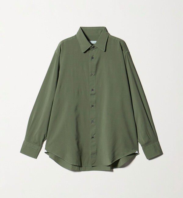 UNITED ARROWS green label relaxing「＜Errico Formicola＞W レオ LAVATO ワイドカラー シャツ」|シャツ・ブラウス|DK.GREEN