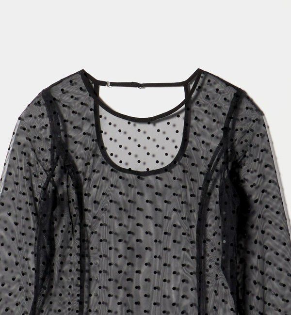 EMMEL REFINES「＜ANDRESD＞シアードット ロングスリーブ トップス＜ Select by EMMEL REFINES ＞」|シャツ・ブラウス|