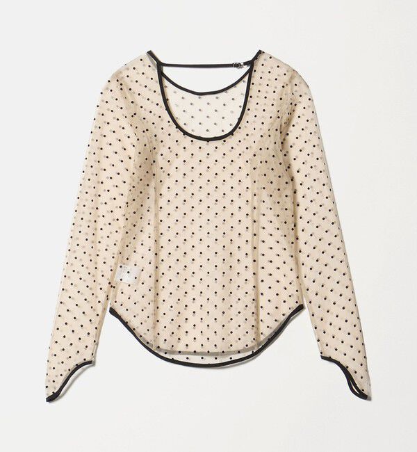 EMMEL REFINES「＜ANDRESD＞シアードット ロングスリーブ トップス＜ Select by EMMEL REFINES ＞」|シャツ・ブラウス|