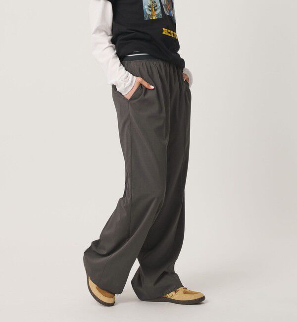 BEAUTY&YOUTH UNITED ARROWS「ラインゴム ワイドパンツ ウォッシャブル 防シワ」|その他|
