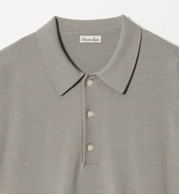 STEVEN ALAN「＜Steven Alan＞ ハイツイスト  3B ニットポロシャツ NARROW」|ニット・セーター|