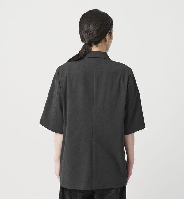 BEAUTY&YOUTH UNITED ARROWS「ハーフスリーブ ジャケット 吸水速乾 防シワ ウォッシャブル」|テーラードジャケット|