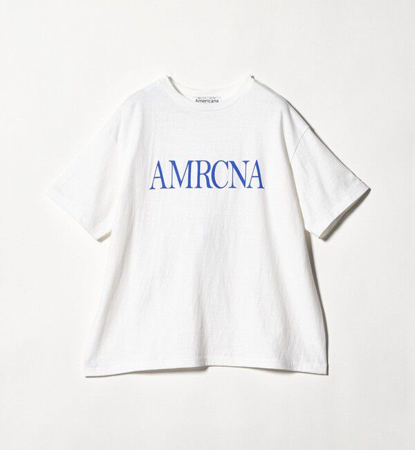 BEAUTY&YOUTH UNITED ARROWS「＜Americana＞ロゴ ショートスリーブ Tシャツ」|Tシャツ・カットソー|WHITE