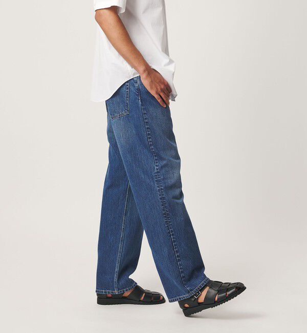 BEAUTY&YOUTH UNITED ARROWS「フェード リラックス デニム 5ポケット NO.8」|チノ|COBALT