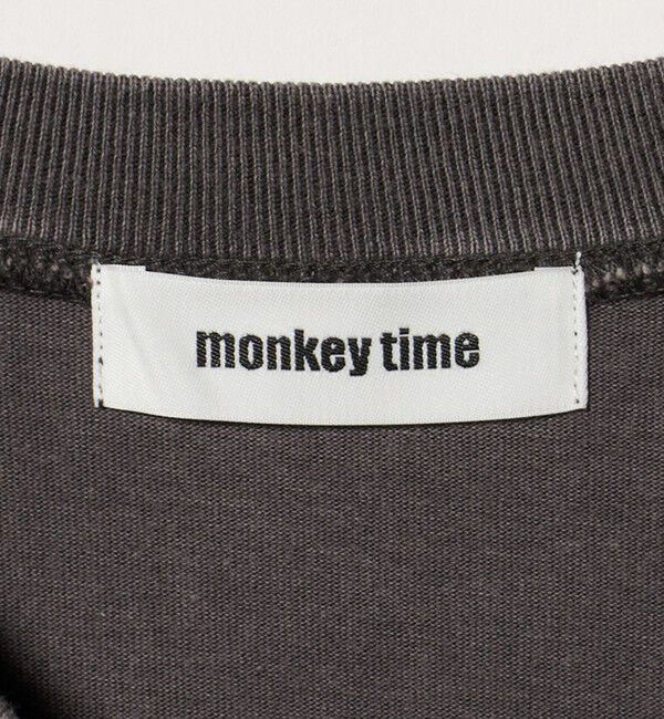 MONKEY TIME「ガーメントダイ クルーネック スキッパー」|Tシャツ・カットソー|