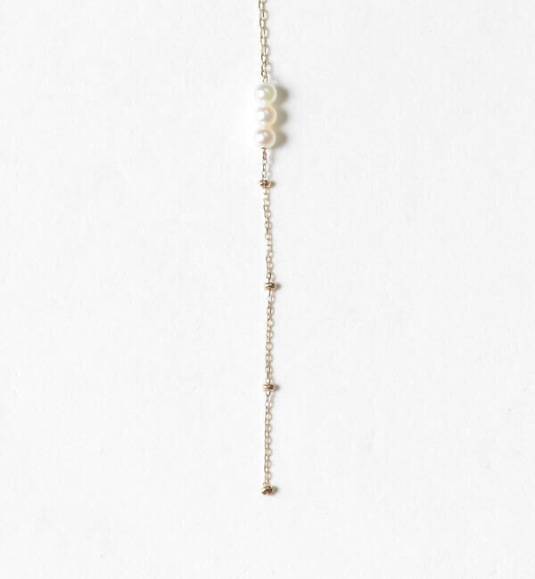 Demi-Luxe BEAMS 「Hirotaka &times; Demi-Luxe BEAMS / 別注 チェーン パール ピアス」|ピアス|