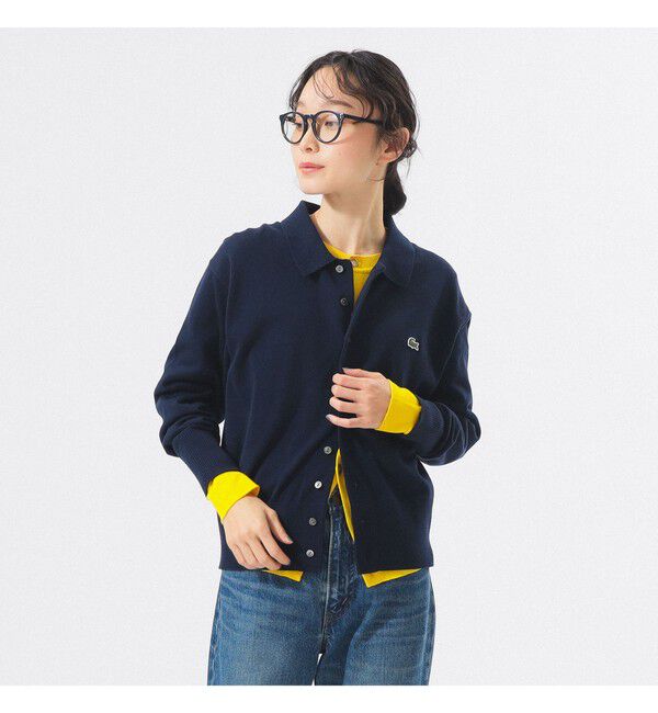 BEAMSBOY「【別注】LACOSTE / ポロ カーディガン」|ニット・セーター|