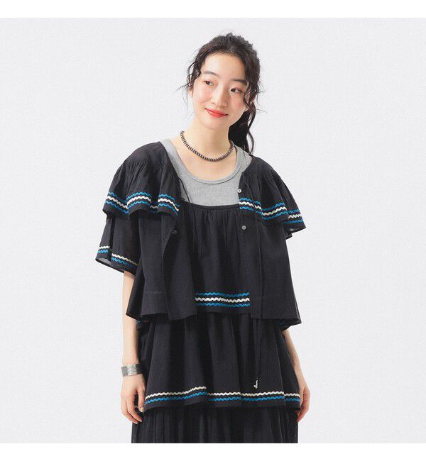 BEAMSBOY「【別注】trepied / ティアード ブラウス」|シャツ・ブラウス|