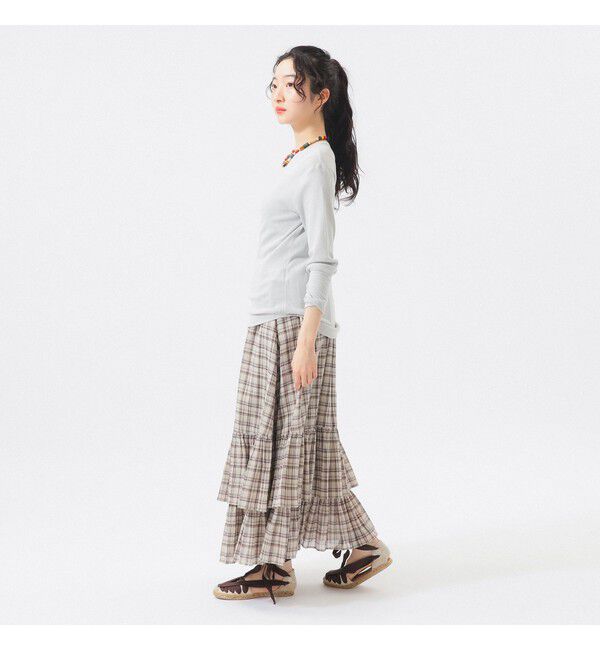 BEAMSBOY「リブ クルー 3/4」|Tシャツ・カットソー|