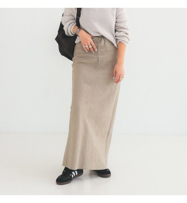 Demi-Luxe BEAMS 「コットンラミー バイアス スカート」|スカート|