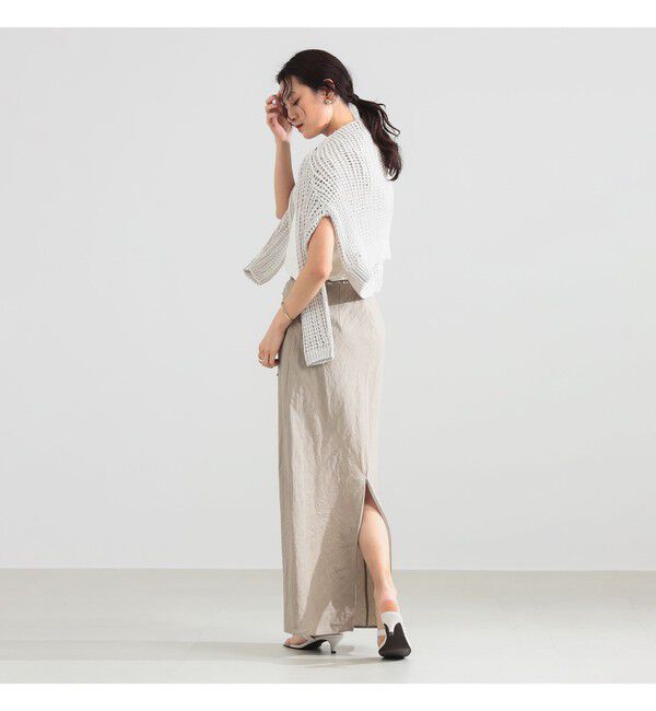 Demi-Luxe BEAMS 「コットンラミー バイアス スカート」|スカート|