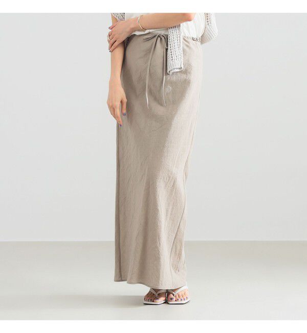 Demi-Luxe BEAMS 「コットンラミー バイアス スカート」|スカート|