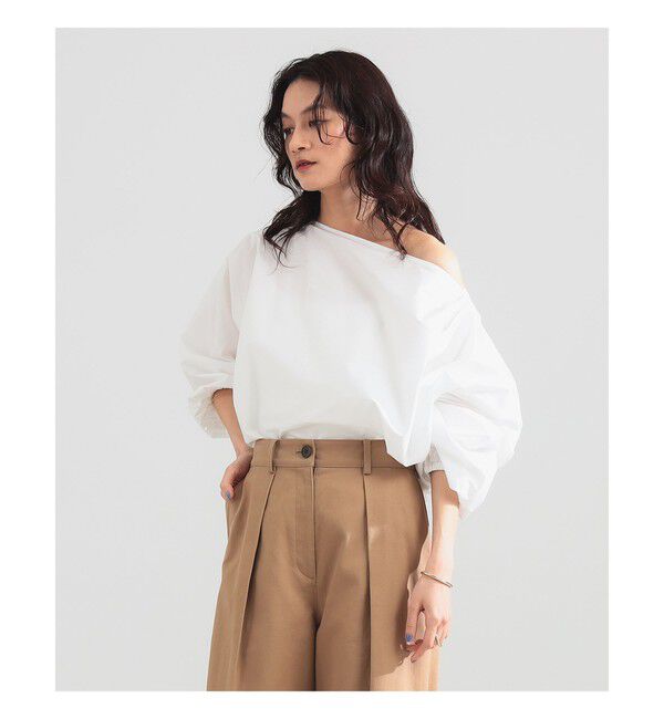 Demi-Luxe BEAMS 「ギャザー ショルダー ブラウス」|シャツ・ブラウス|