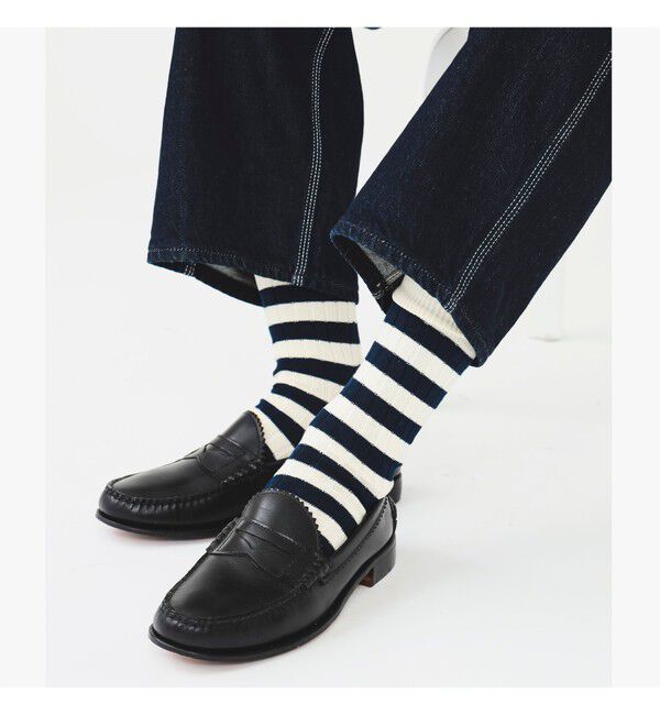 BEAMS PLUS「Rib Stripe Socks」|ソックス|