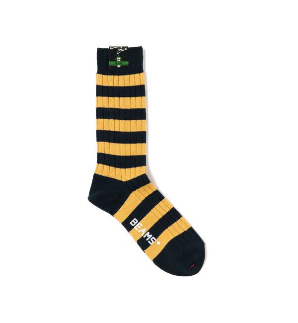 BEAMS PLUS「Rib Stripe Socks」|ソックス|NAVY*GOLD