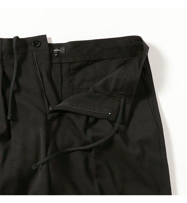 BEAMS「ワイドストレート 2プリーツ  スラックス」|チノ|