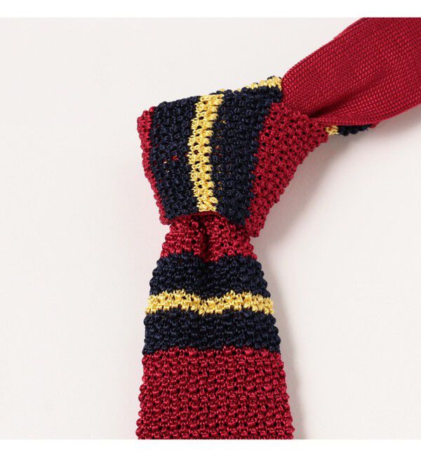 BEAMS PLUS「シルク ニット タイ ストライプ 」|ネクタイ・蝶ネクタイ|