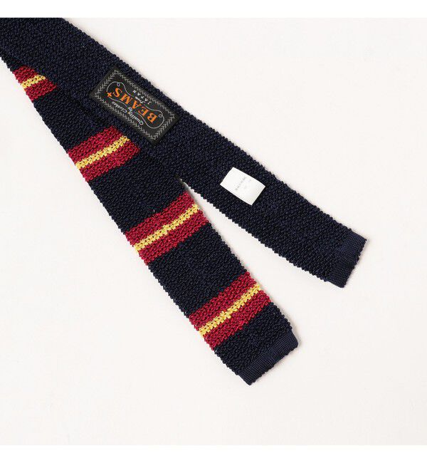 BEAMS PLUS「シルク ニット タイ ストライプ 」|ネクタイ・蝶ネクタイ|