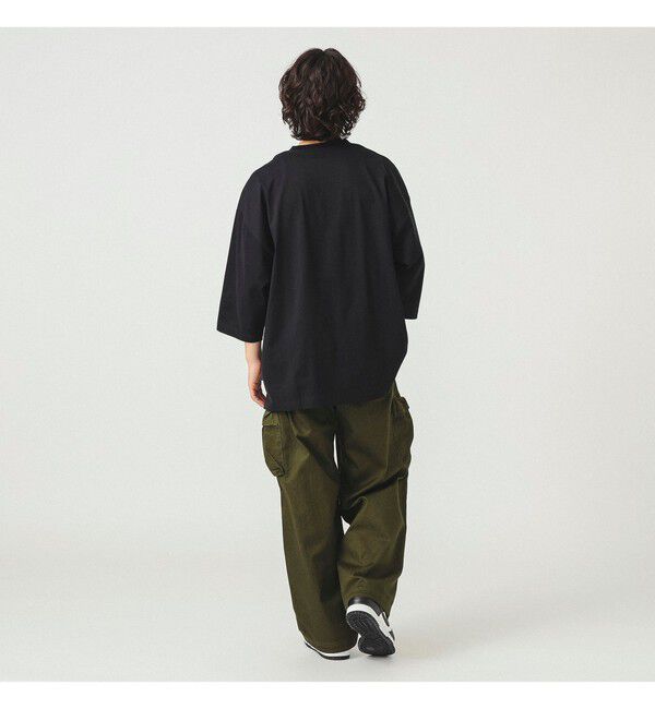 BEAMS「シルケット 8分袖 クルーネック Tシャツ」|Tシャツ・カットソー|