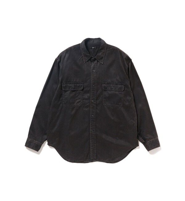 BEAMS「フェード ワークシャツ」|シャツ・ブラウス|SOFT_BLACK