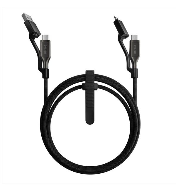 BEAMS「NOMAD / Universal Cable 1.5m Made with Kevlar(R)」|モバイルケース|BLACK