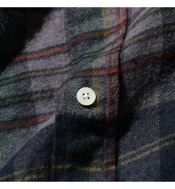 BEAMS PLUS「B.D. Classic-fit Indian flannel Plaid Over Dye」|シャツ・ブラウス|