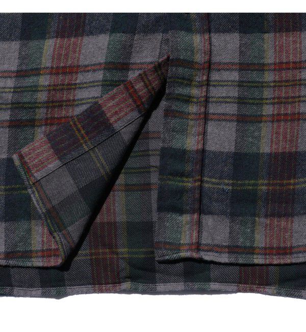BEAMS PLUS「B.D. Classic-fit Indian flannel Plaid Over Dye」|シャツ・ブラウス|