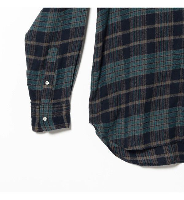 BEAMS PLUS「B.D. Classic-fit Indian flannel Plaid Over Dye」|シャツ・ブラウス|
