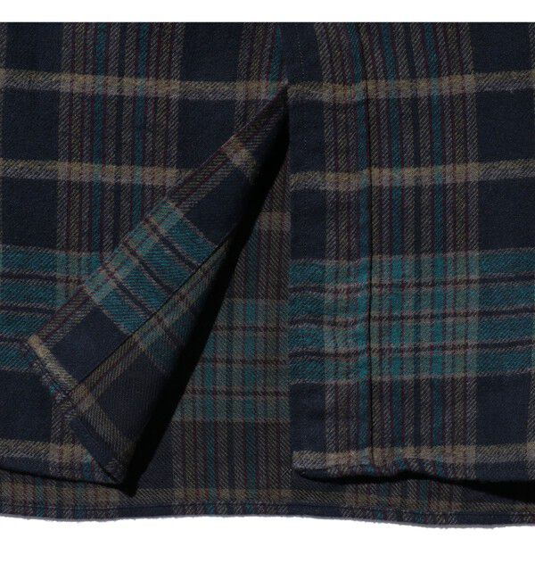 BEAMS PLUS「B.D. Classic-fit Indian flannel Plaid Over Dye」|シャツ・ブラウス|