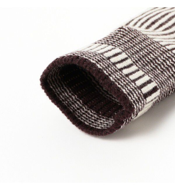 BEAMS PLUS「Wool Cashmere Rib Mitton」|手袋|