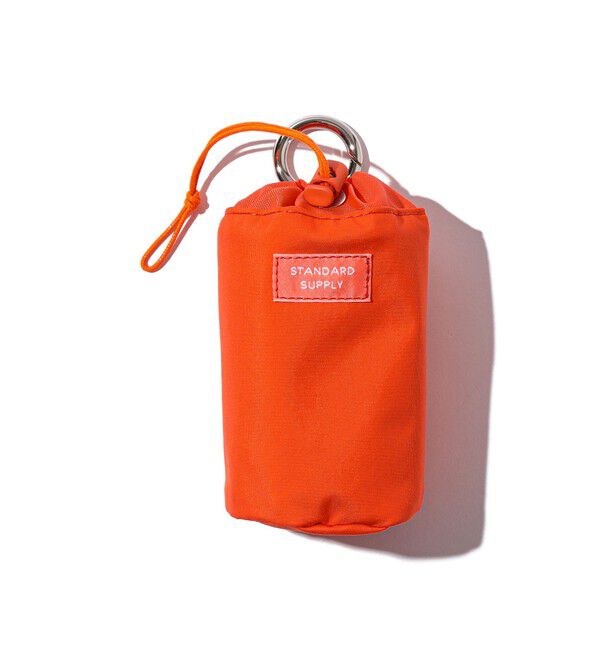 BEAMS「【別注】STANDARD SUPPLY / ドローストリングチャームポーチ "BEAMS ORANGE"」|ポーチ|